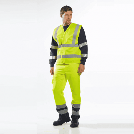 Vesta reflectorizanta ProHand HI-VIS4-Y-XL, galbena, XL [4]