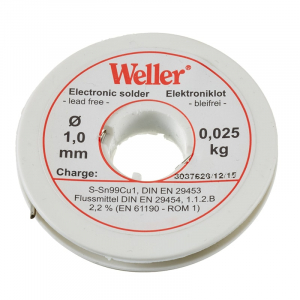 Fludor - Sarma de lipit EL 99/1-25 Weller T0054025099, Ø1 mm, 25 g