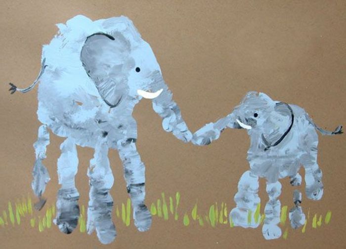 Dactilo-pictura elefant