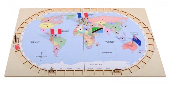 Capitalele şi steagurile lumii, Joc educativ de geografie, +6 ani