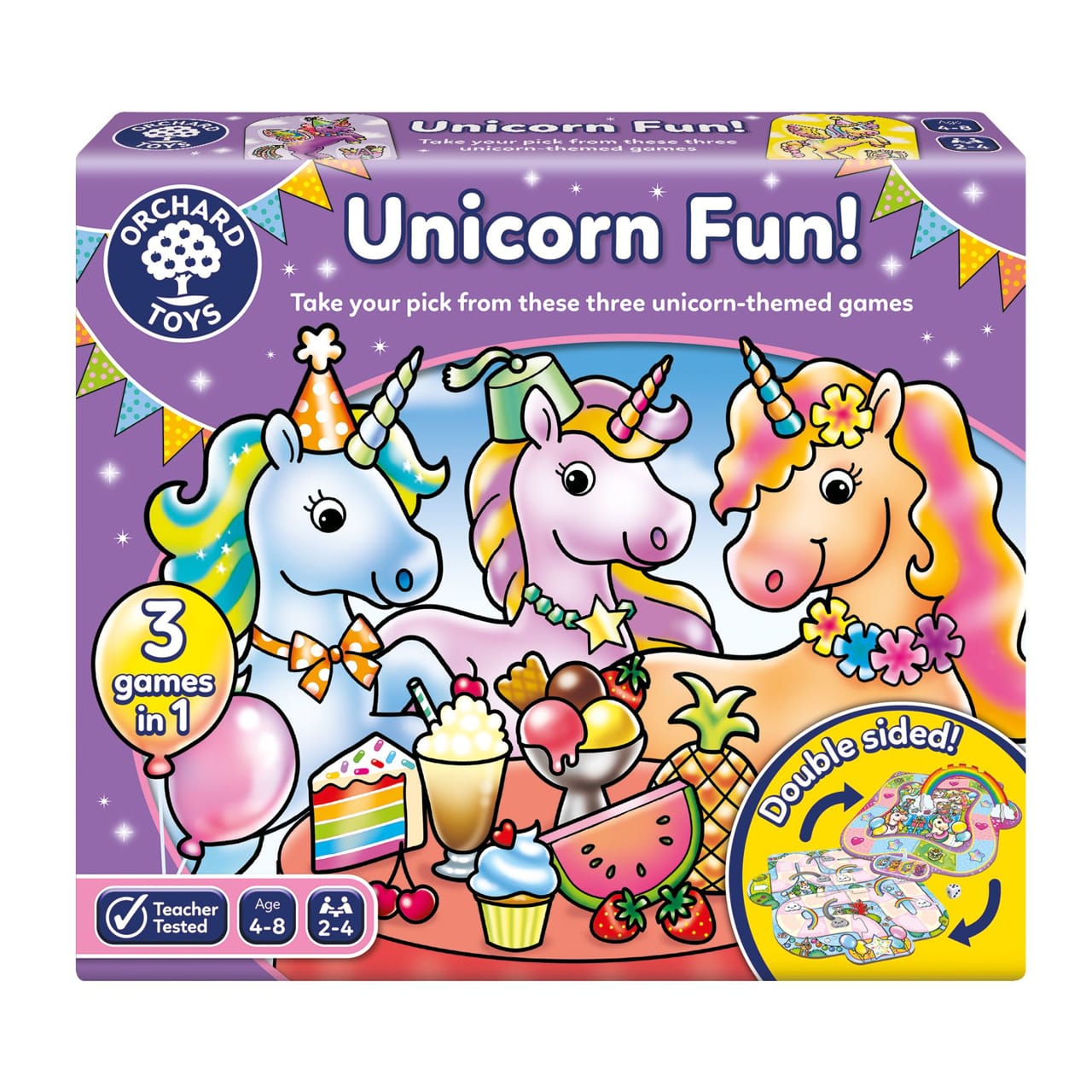 Jucarii copii 4-5 ani - Joc de societate Distractia Unicornilor UNICORN FUN, Orchard Toys, 4-8 ani