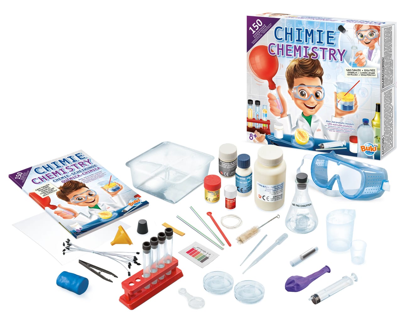 Laboratorul de chimie - 150 de experimente, BUKI France, 8-9 ani + [4]