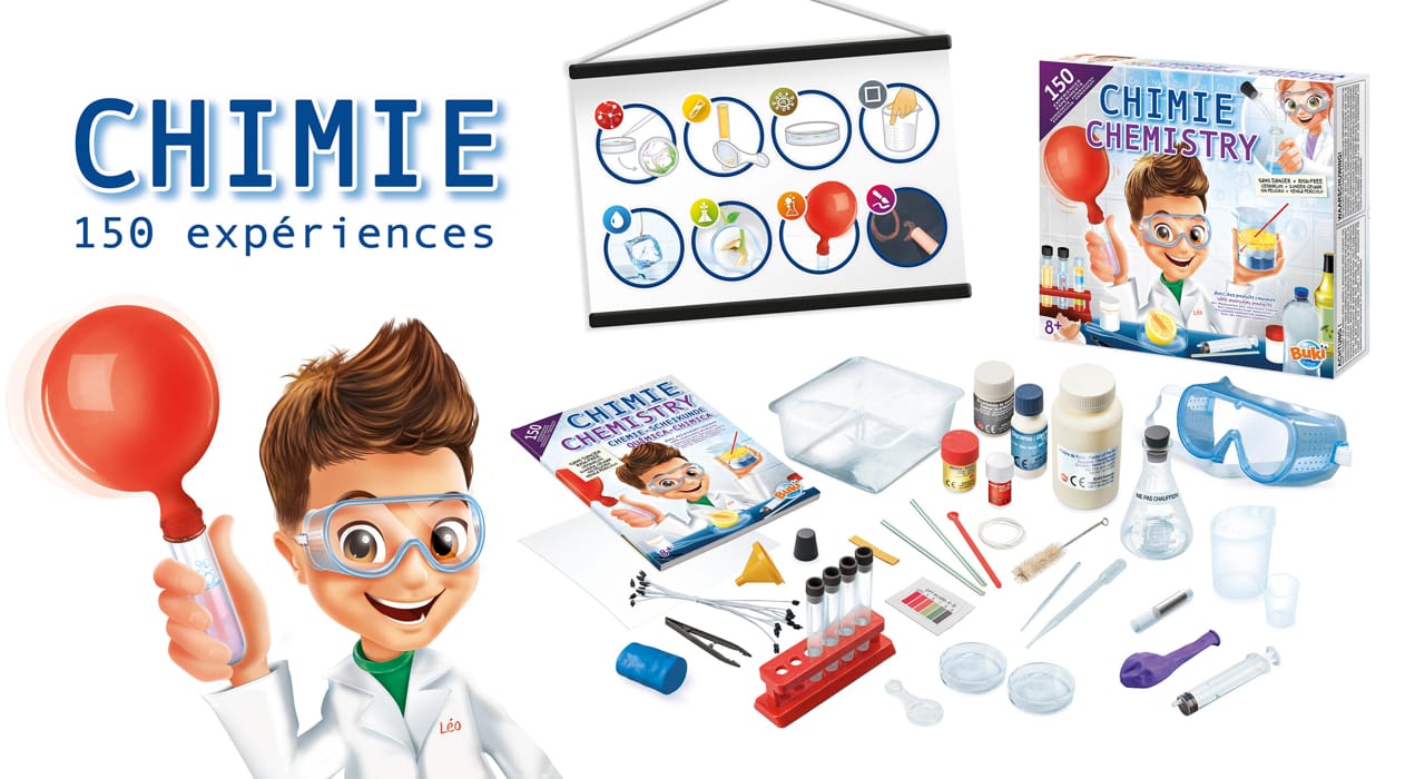 Laboratorul de chimie - 150 de experimente, BUKI France, 8-9 ani + [5]