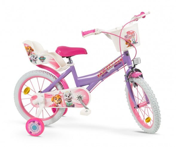 Jucarii copii 6-7 ani - Bicicleta 16" Paw Patrol Fete Mov