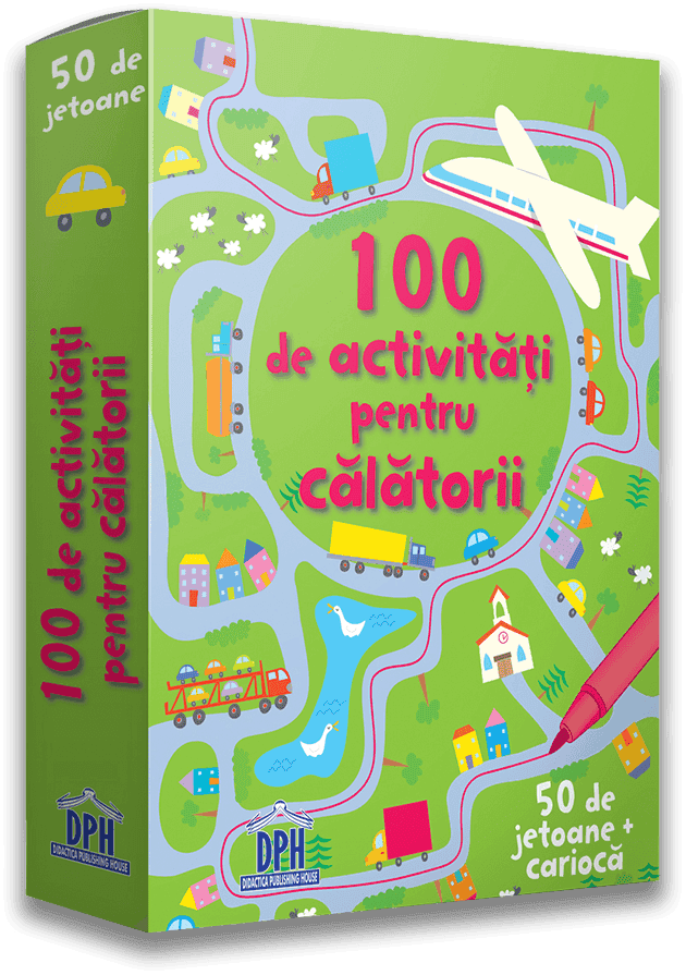 Jucarii interactive - Joc interactiv 100 de activitati pentru calatorii, DPH, 4-5 ani +