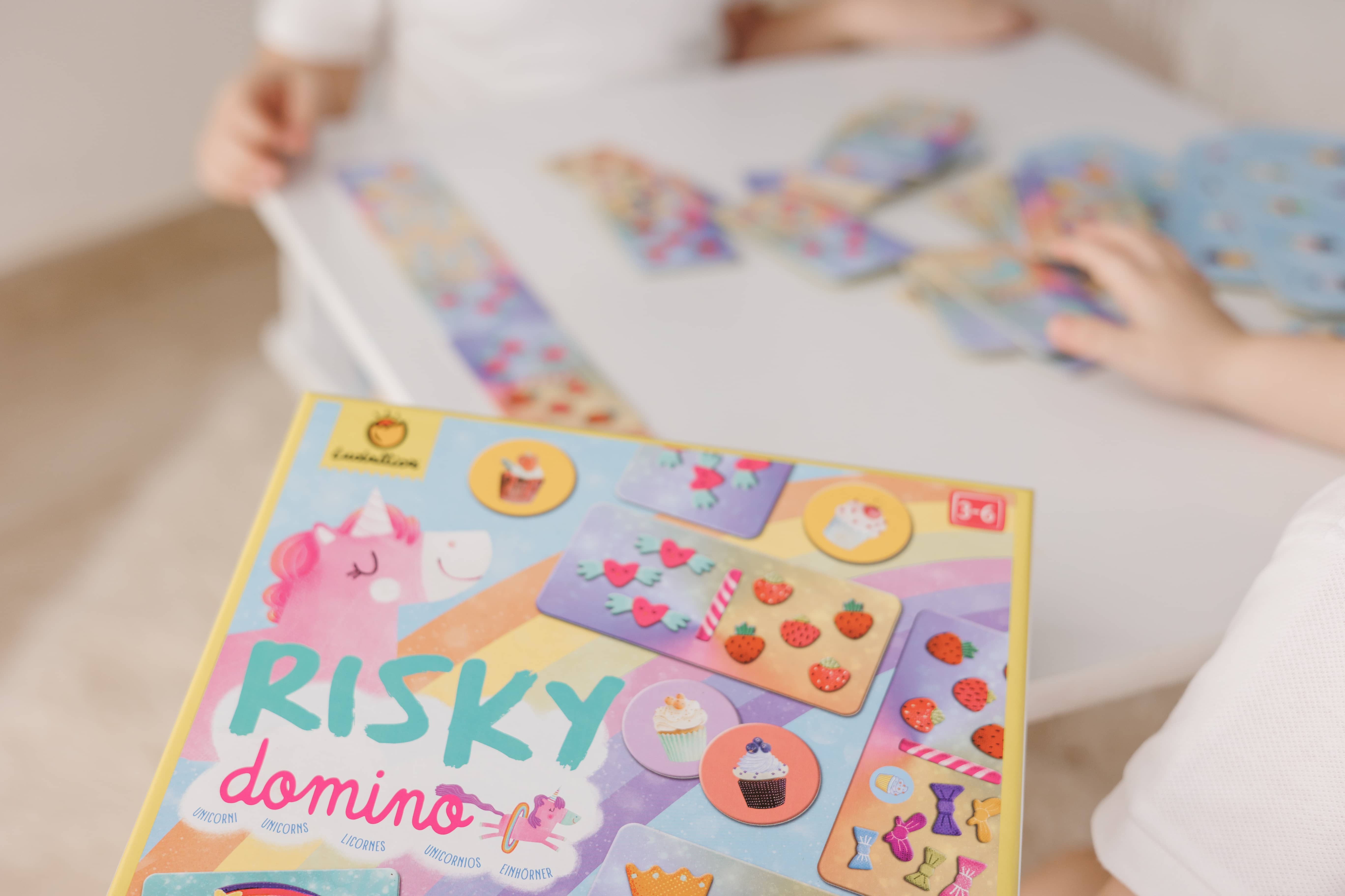 Joc de familie Risky Domino Unicorni, Ludattica, 2-5 ani [3]