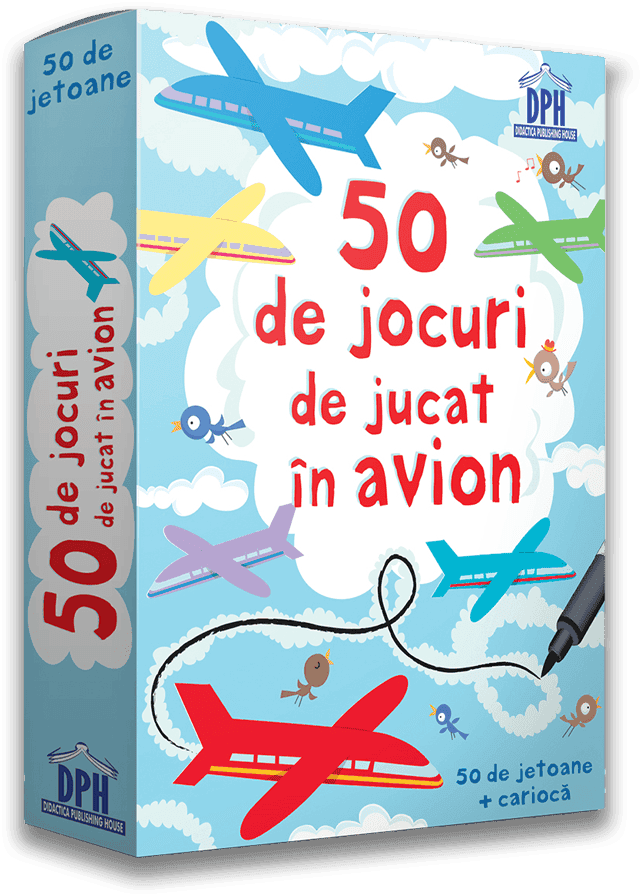 Joc interactiv 50 de jocuri de jucat in avion, DPH, 4-5 ani + [1]