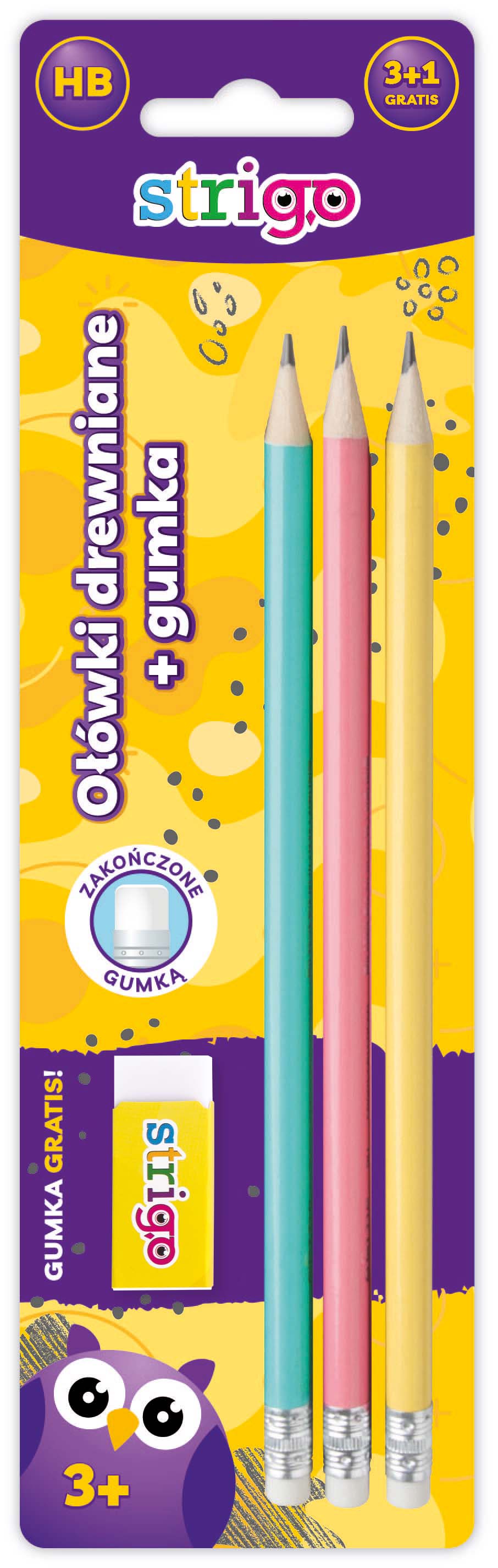 STRIGO CREIOANE HB PASTEL X3 + GUMA NEON [2]