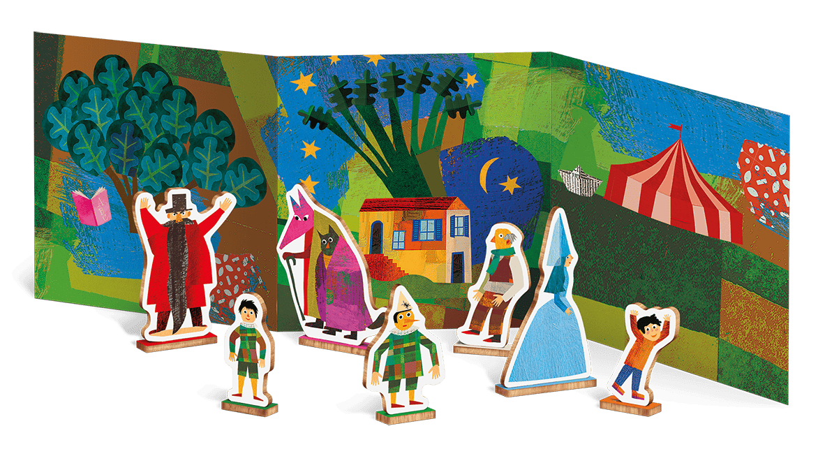 Puzzle de lemn si joc de rol Pinocchio, Ludattica, + 3 ani [2]