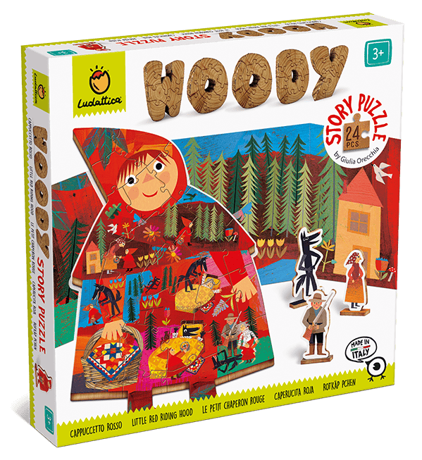 PUZZLE DE LEMN – POVESTI: SCUFITA ROSIE, Ludattica, +3 ani [1]