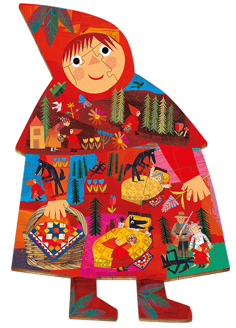 PUZZLE DE LEMN – POVESTI: SCUFITA ROSIE, Ludattica, +3 ani [3]