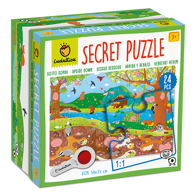 Vârsta - SECRET PUZZLE – Mediul Înconjurător, Ludattica, +3 ani