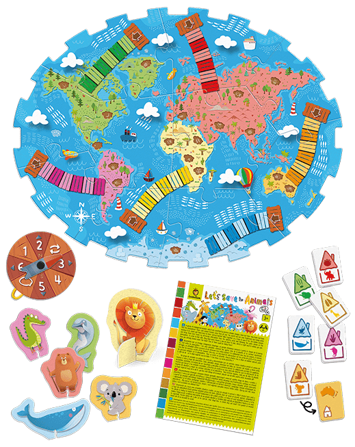 Joc de cooperare Agenda 2030 - Animale in pericol, +3 ani, Ludattica [2]