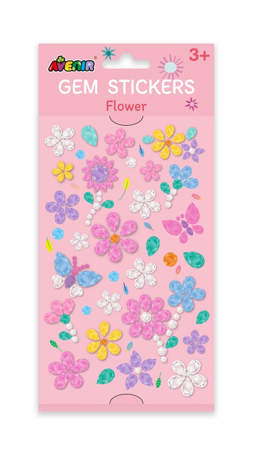 Abtibilduri pietre stralucitoare - Flori, + 3 ani [1]