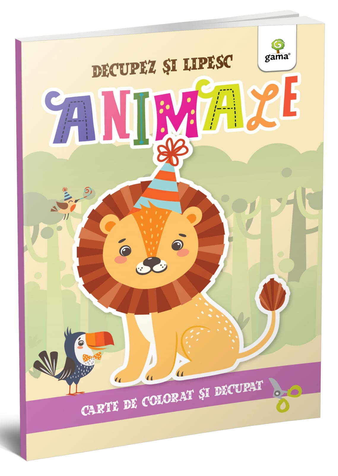 Jucarii copii 2-3 ani - Animale, Decupez si Lipesc, Editura Gama, 2-3 ani +