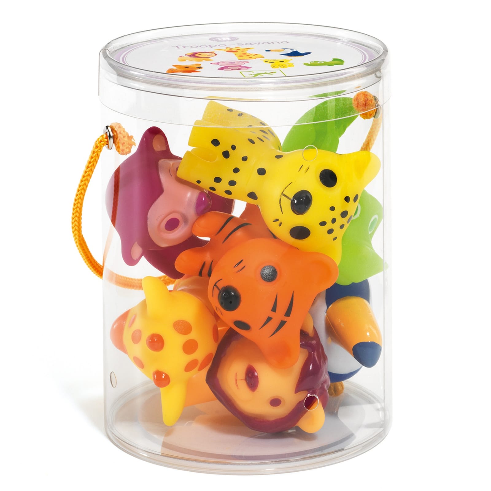 Animalute din silicon Djeco, Troopo savana, 1-2 ani + [2]