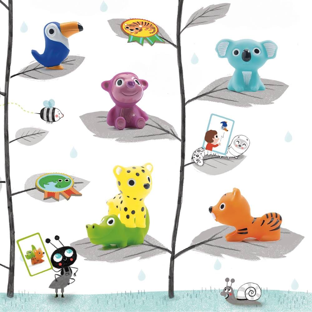 Animalute din silicon Djeco, Troopo savana, 1-2 ani + [3]