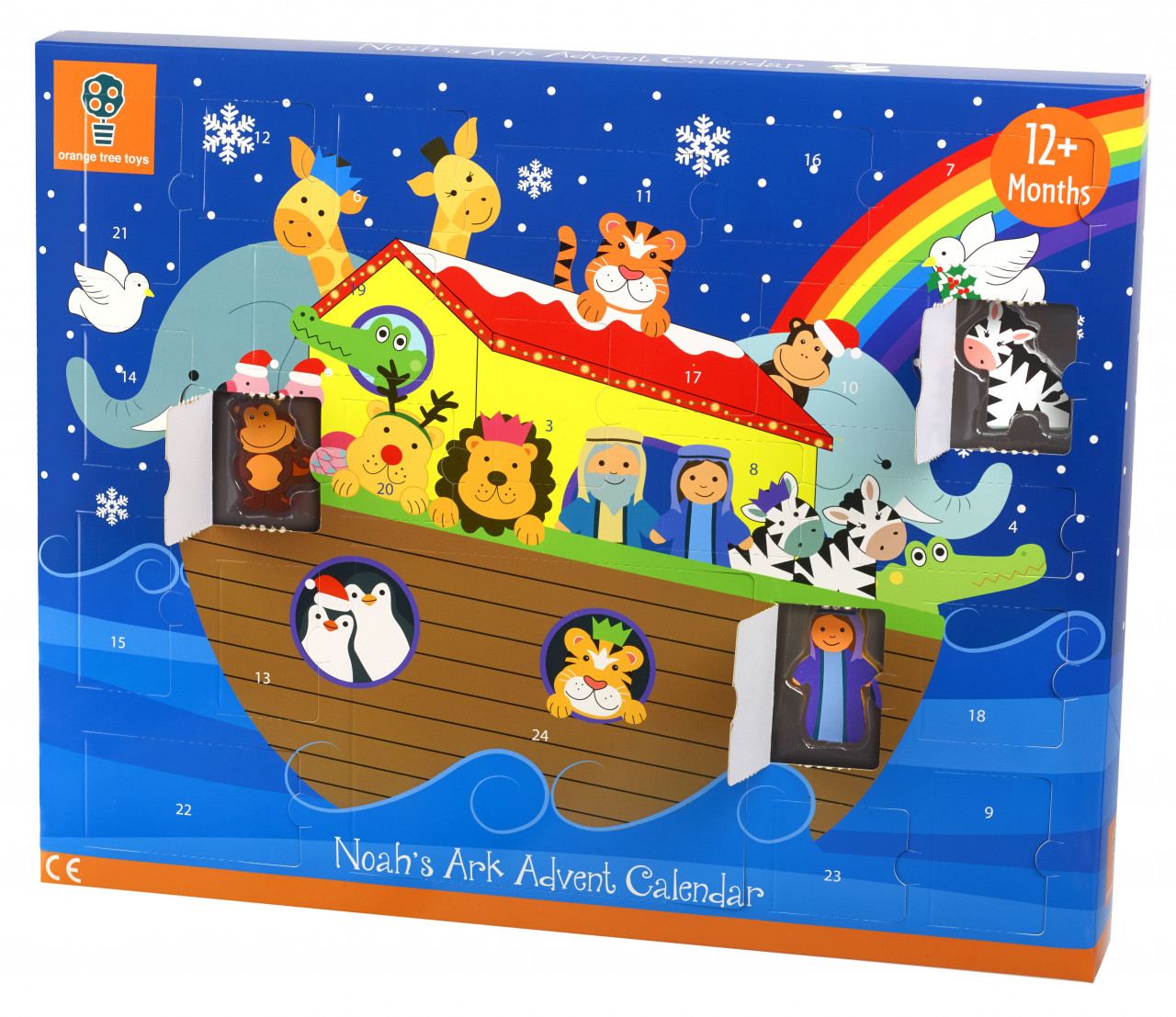 Jucarii si jocuri Montessori - Arca lui Noe, Calendar de Advent Orange Tree Toys, 12 luni+