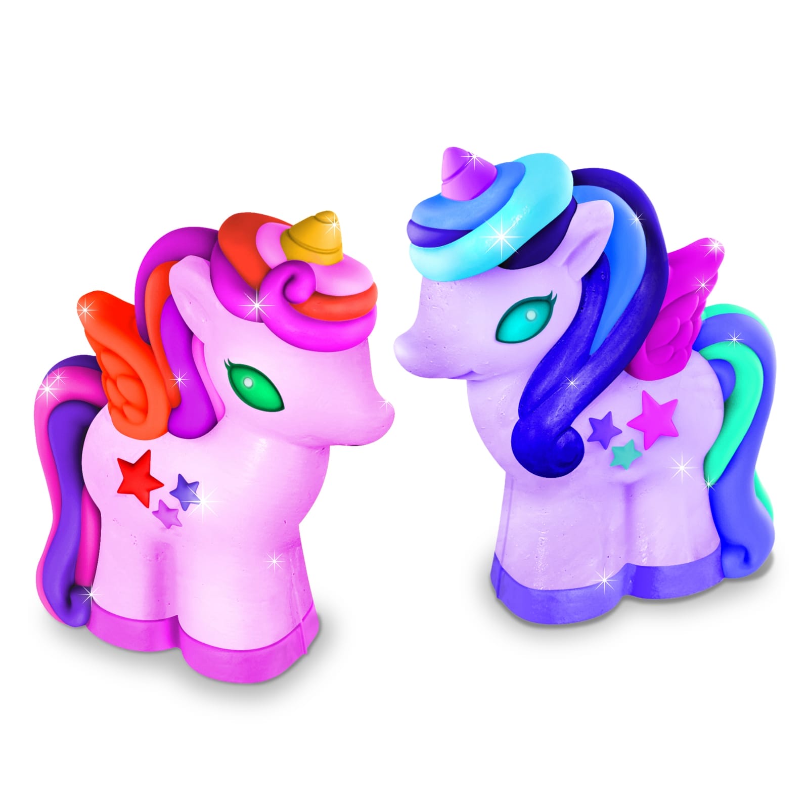 Atelier creativ 3D Modeleaza si picteaza - Unicorni cu sclipici, + 5 ani [2]