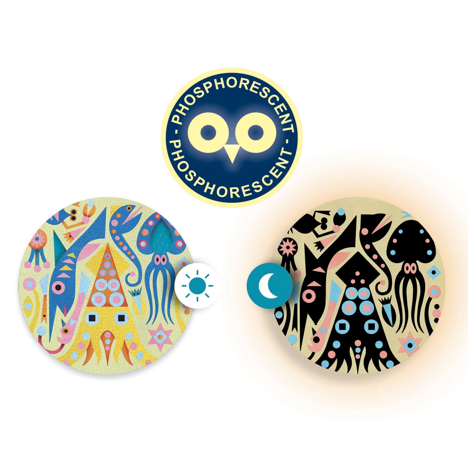 Atelier creativ cu nisip fluorescent, Luminile din ocean, Djeco, 6-7 ani + [5]