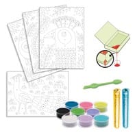 Atelier creativ cu nisip si sclipici, Pasari, Djeco, 2-3 ani + [2]