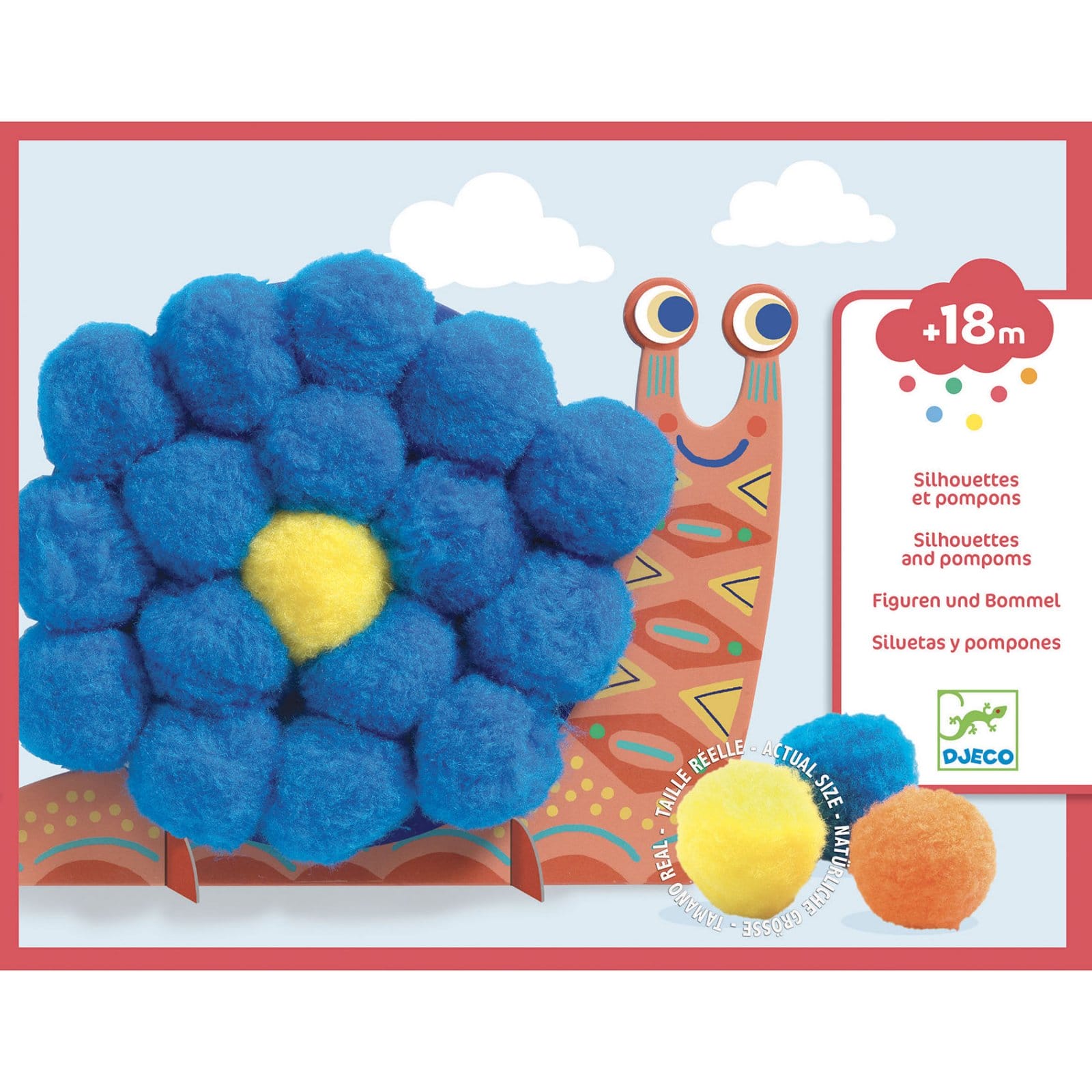 Jucarii copii 0-1 ani - Atelier creativ Djeco, Animale moi si pufoase, 0-1 ani +