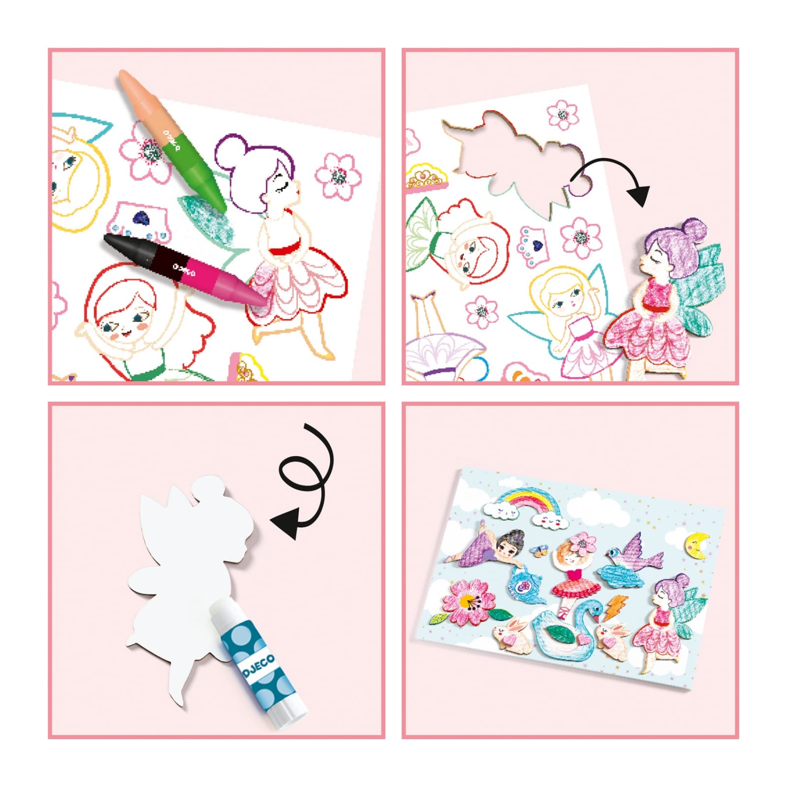 Atelier creativ Djeco, O lume pentru fete, 4-5 ani + [5]