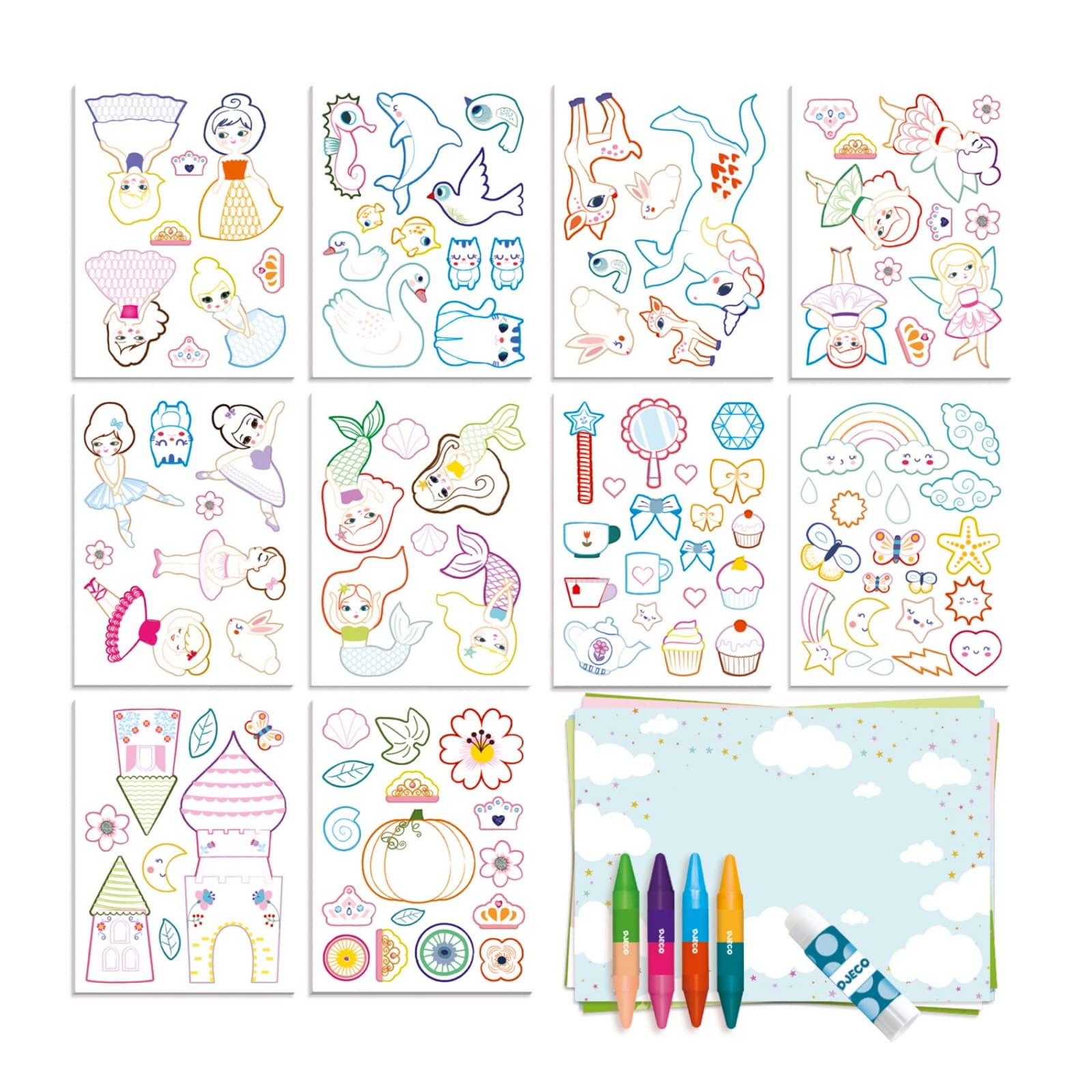 Atelier creativ Djeco, O lume pentru fete, 4-5 ani + [4]