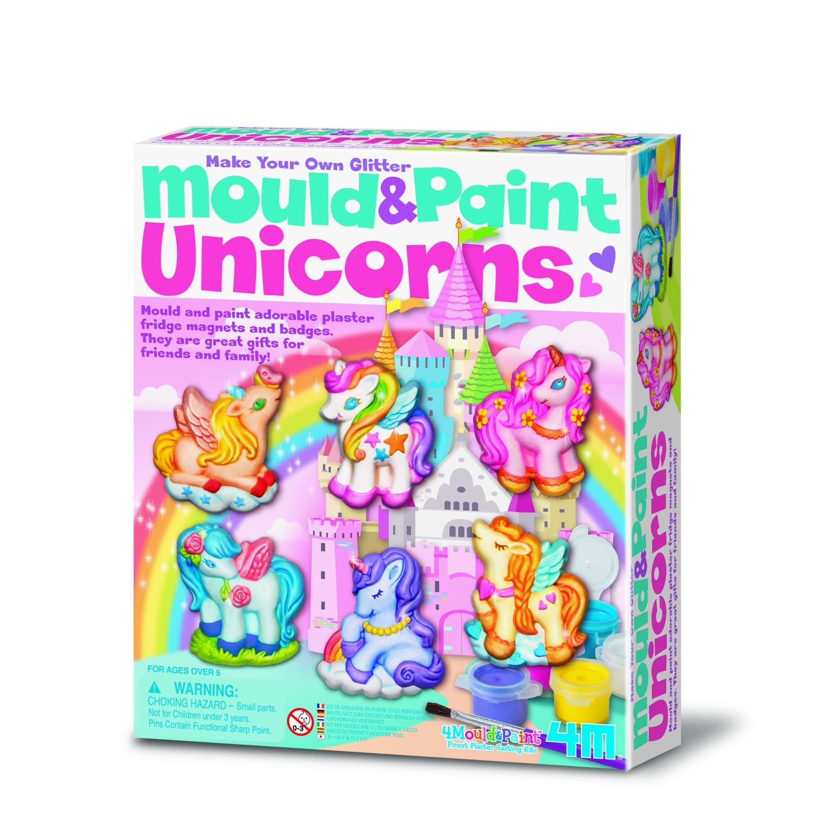 Jucarii si jocuri copii - Atelier creativ Modeleaza si picteaza - Unicorni cu sclipici, + 5 ani