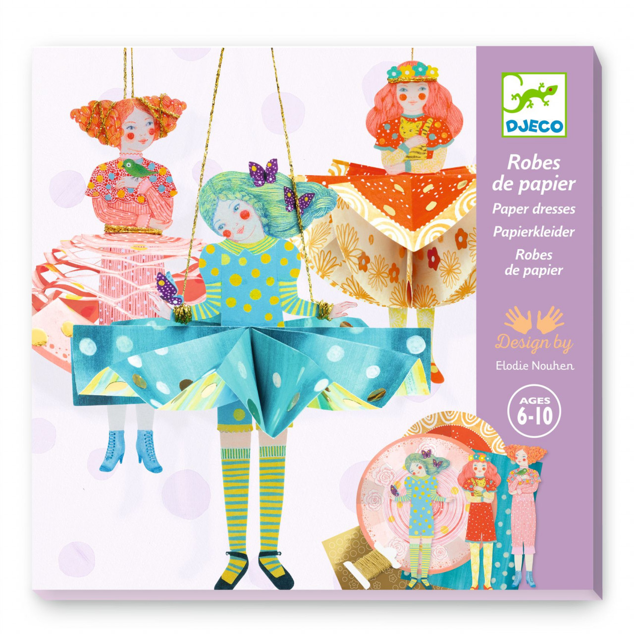 Vârsta - Atelier creativ Rochii din hartie, Djeco, 6-10 ani