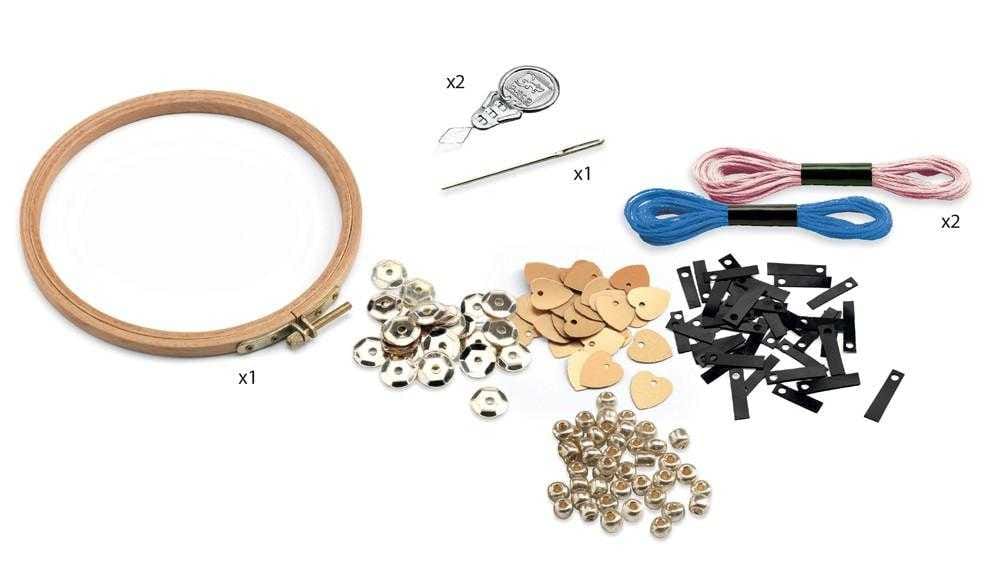 Atelier de brodat si cusut Djeco, Fashion cocktail, 6-7 ani + [3]