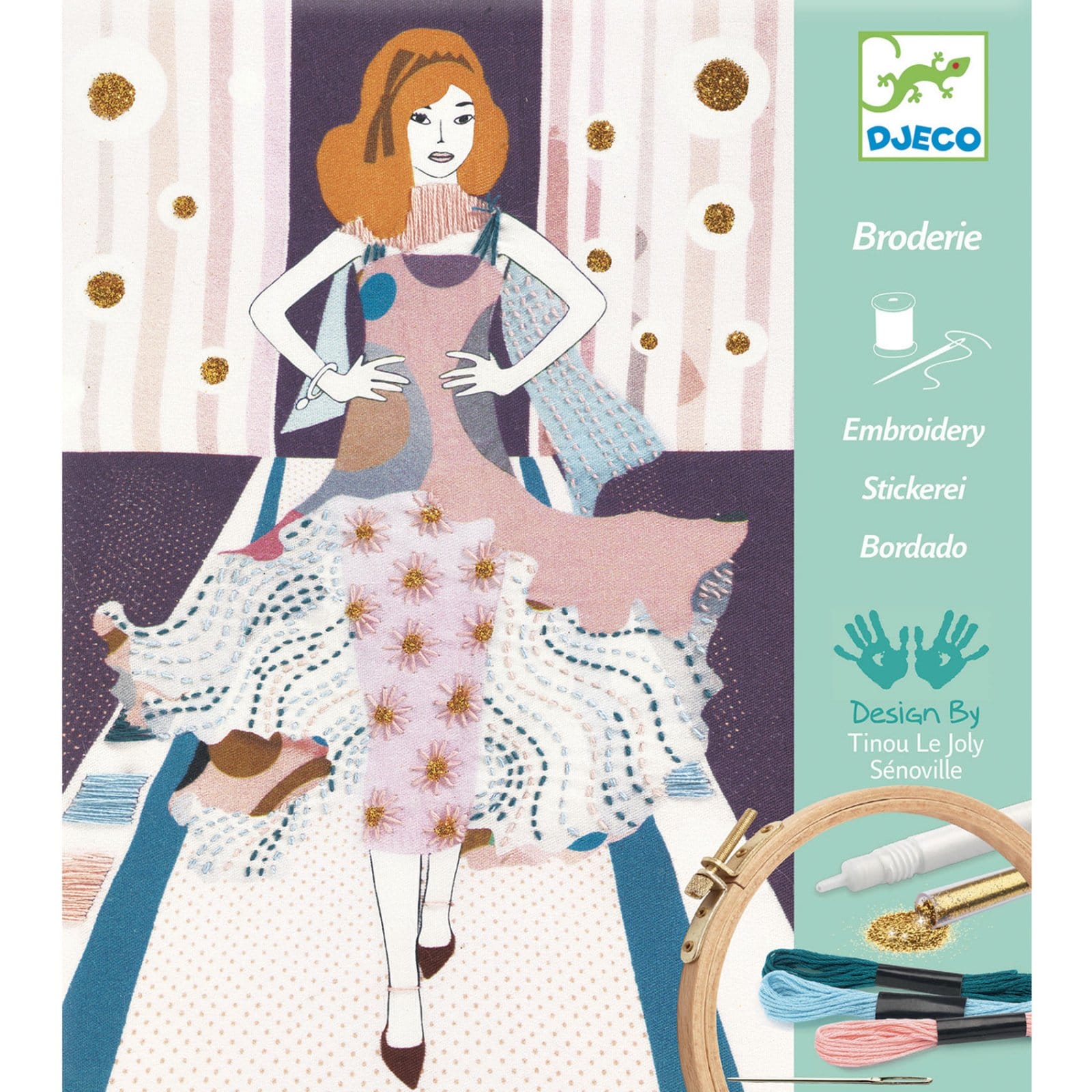 Atelier de brodat si cusut Djeco, Fashion week, 6-7 ani + [1]