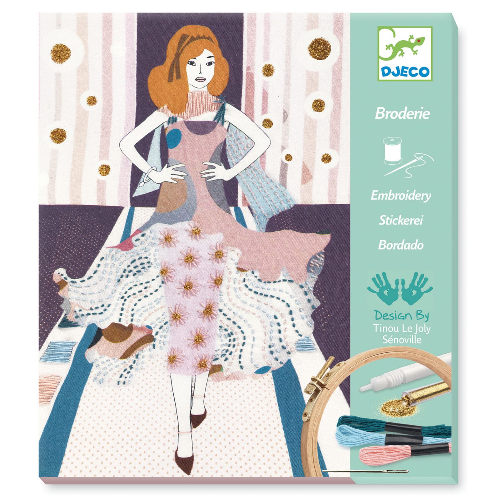Atelier de brodat si cusut Djeco, Fashion week, 6-7 ani + [3]