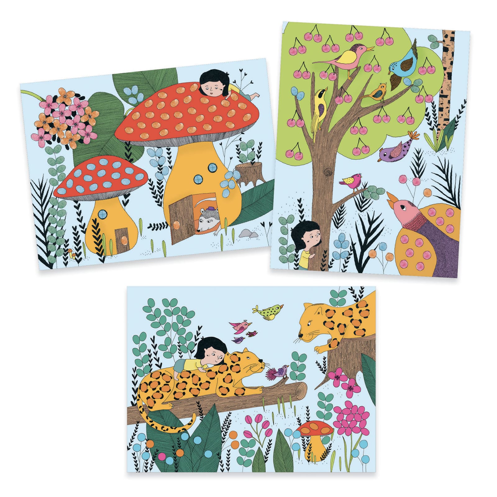 Atelier Djeco Pictura cu degetele, Atinge si picteaza, 2-3 ani + [4]