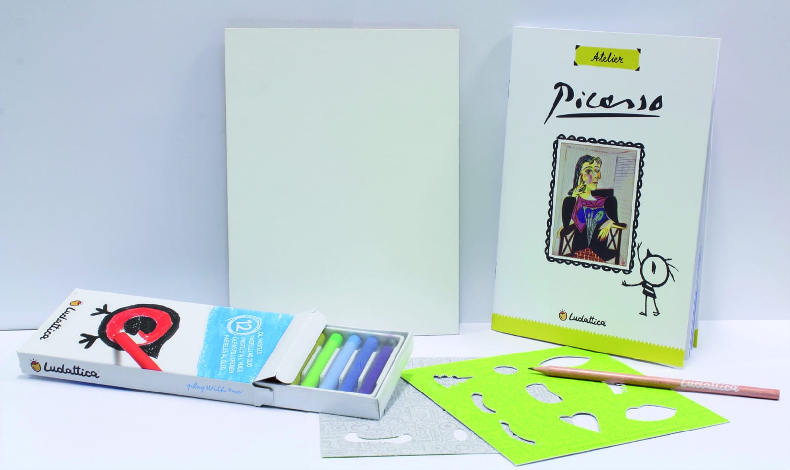 Kit Creativ si puzzle 224 piese Atelier Picasso, Ludattica, 8-9 ani + [3]