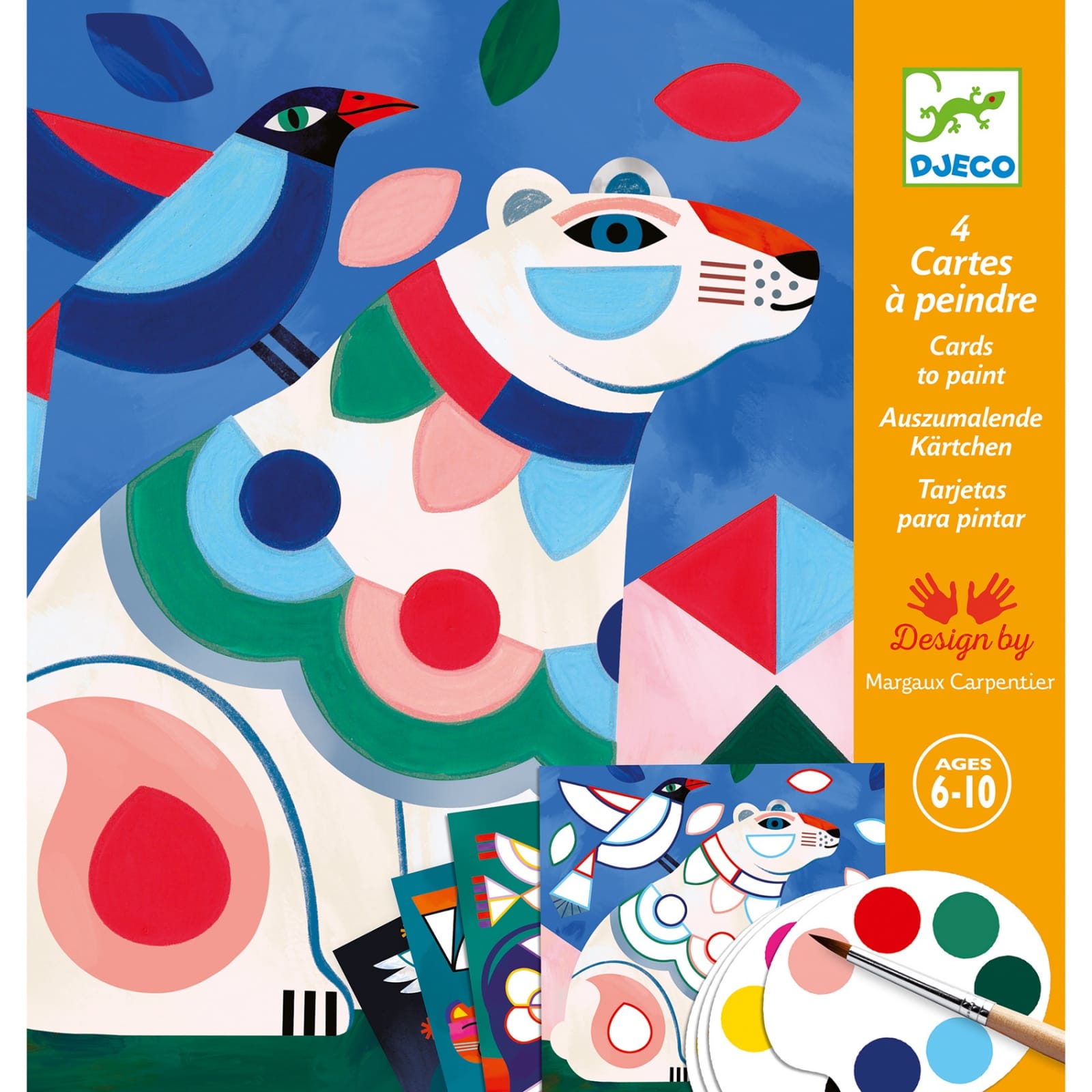 Jucarii copii 4-5 ani - Atelier pictura, animale, Djeco, 4-5 ani +