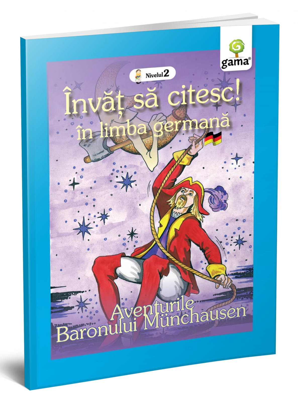 Carti invatare limbi straine - Aventurile Baronului Munchausen, Editura Gama, 6-7 ani +