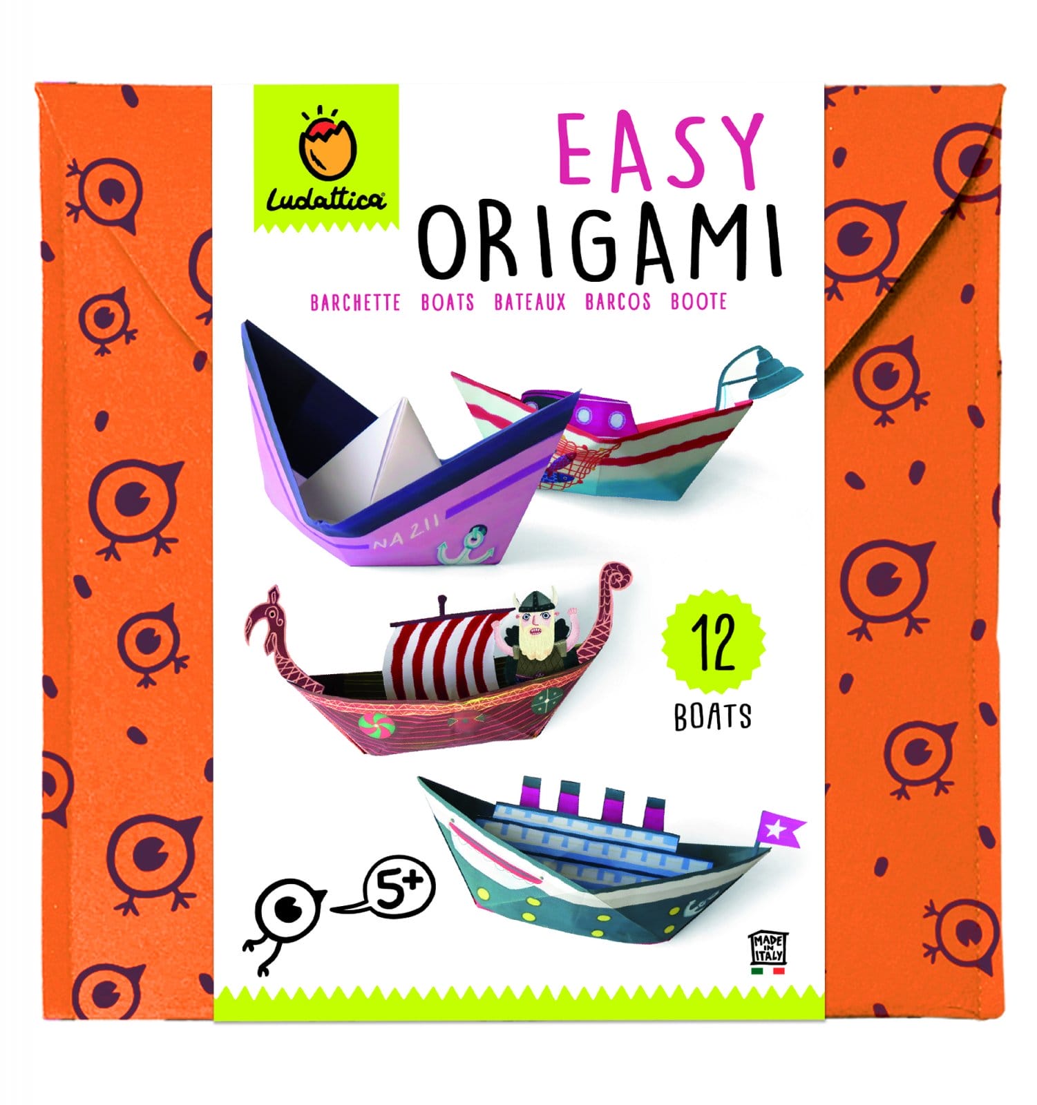 Set Origami incepatori - Barcute, Ludattica, 4-5 ani + [1]