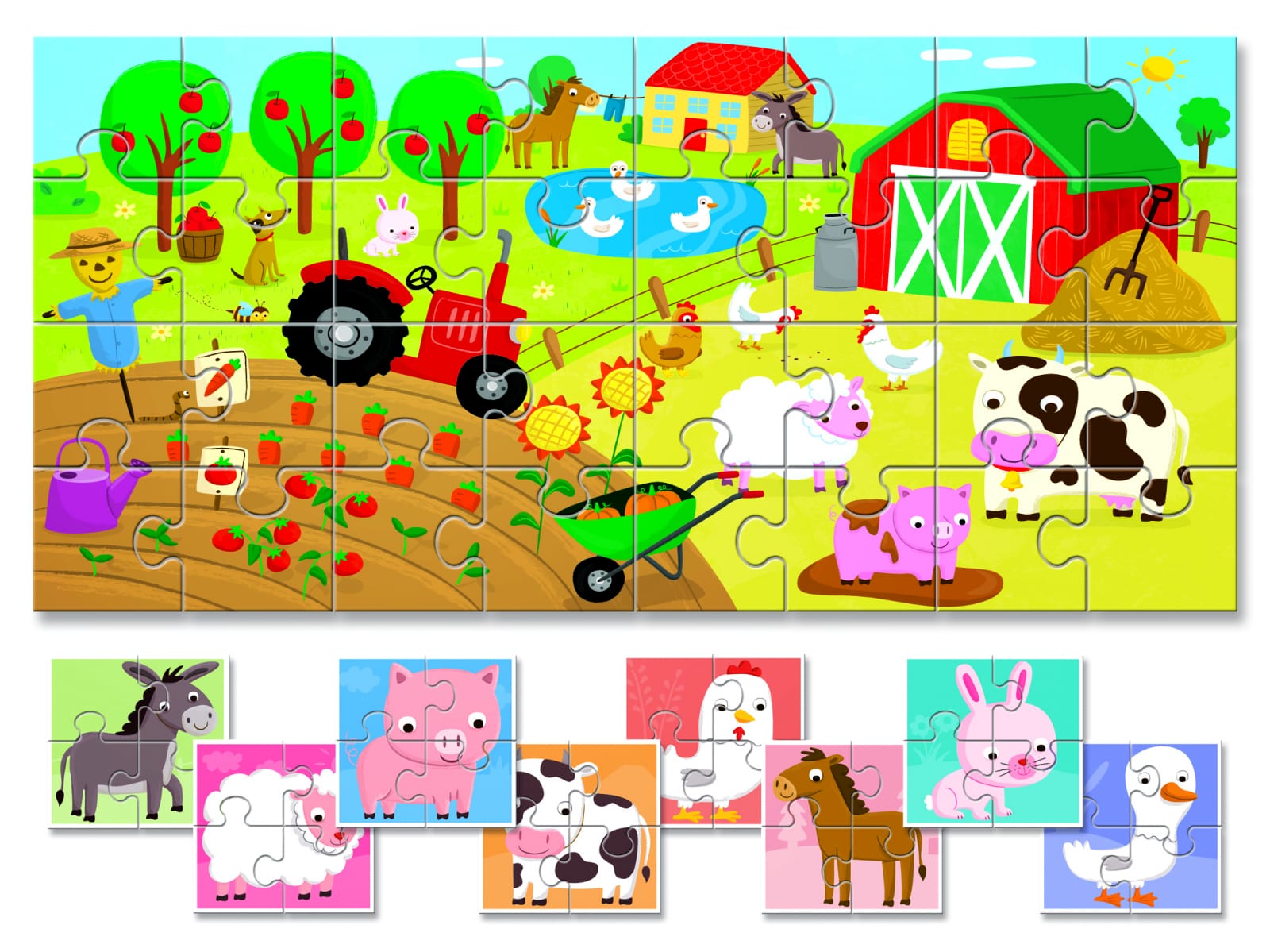 Baby Puzzle - Ferma, Ludattica, 2 ani +, 32 piese [2]