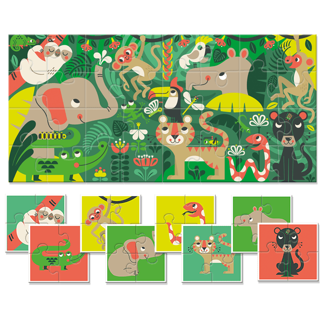 Baby Puzzle - Jungla new 2023, 2 - 5 Ani, 32 piese [2]