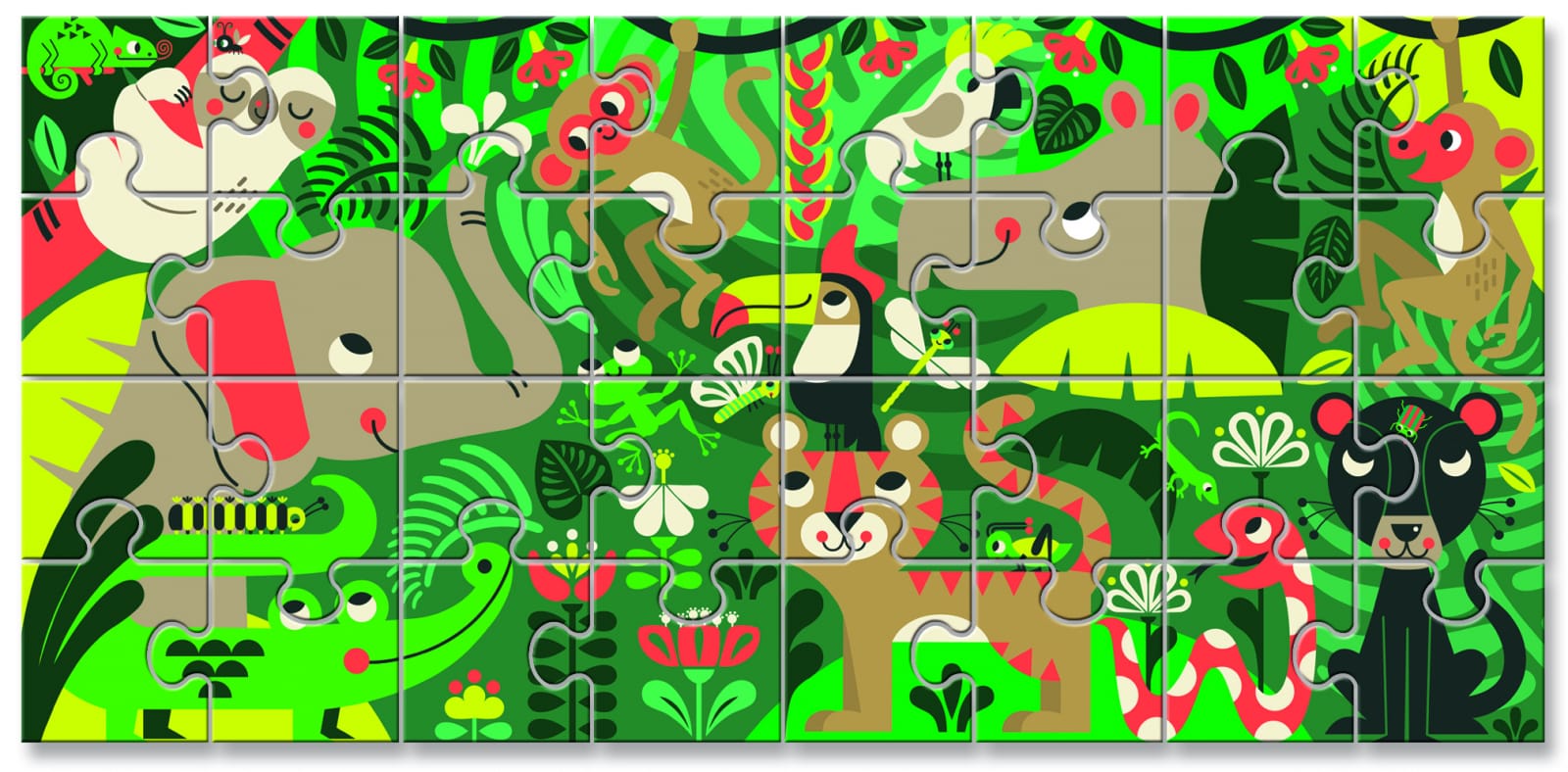 Baby Puzzle - Jungla +2 Ani, 32 piese [2]