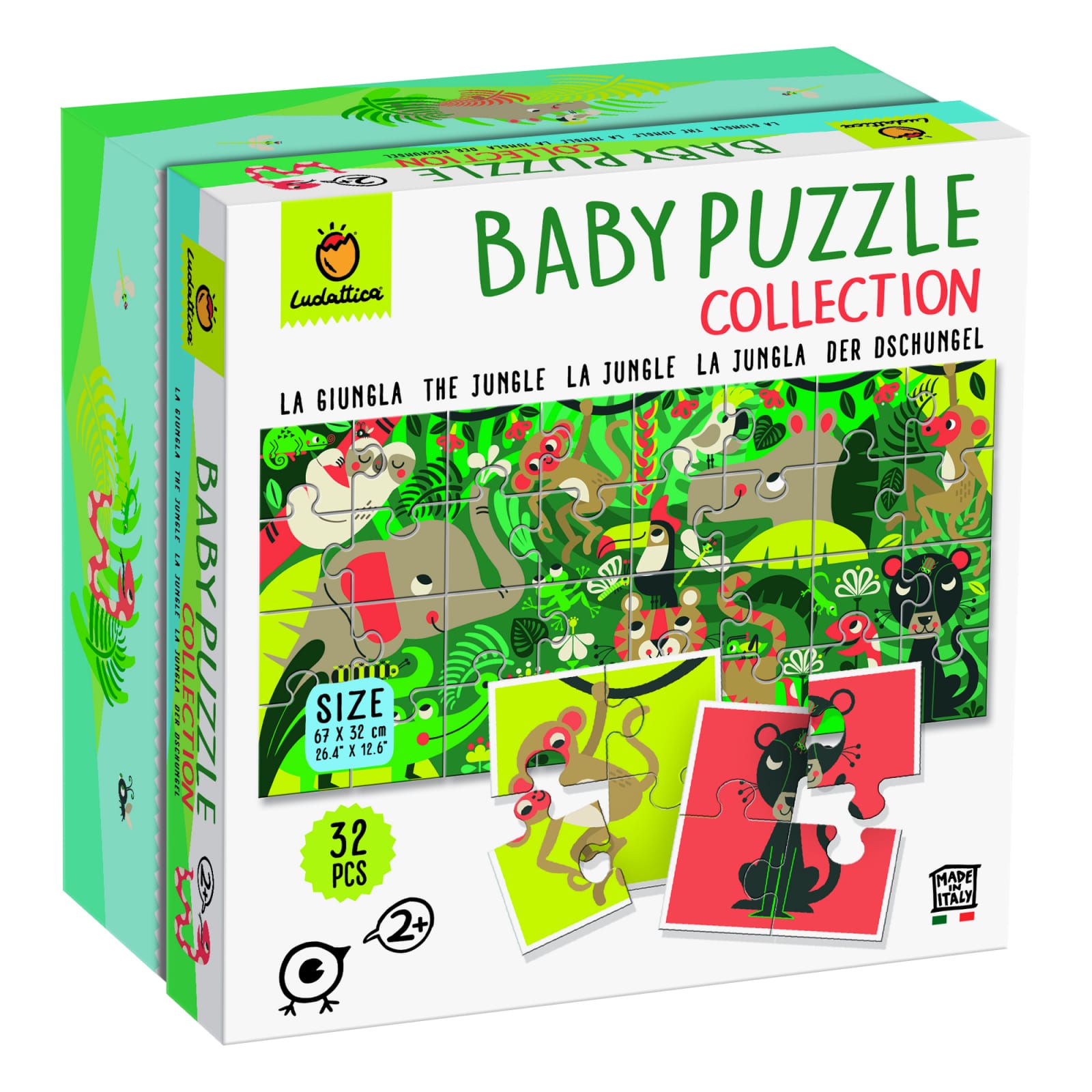 Vârsta - Baby Puzzle - Jungla +2 Ani, 32 piese