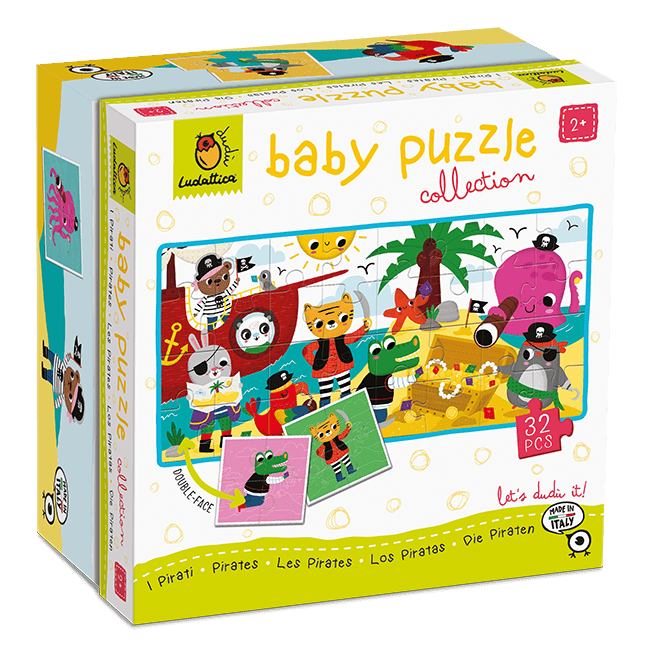 Vârsta - Baby Puzzle - Pirați, Ludattica, 2-5 ani, 32 piese
