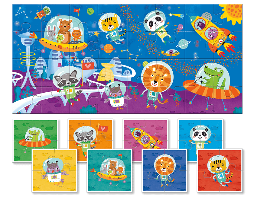 Baby Puzzle - Spațiul, Ludattica, 2-5 ani, 32 piese [2]