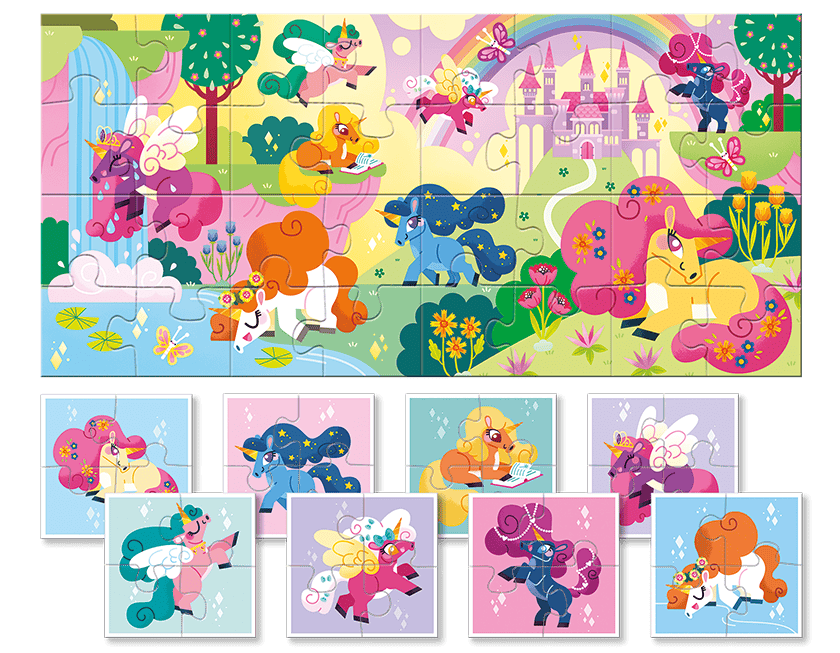 Baby Puzzle - Unicorni, Ludattica, 2-5 ani, 32 piese [2]