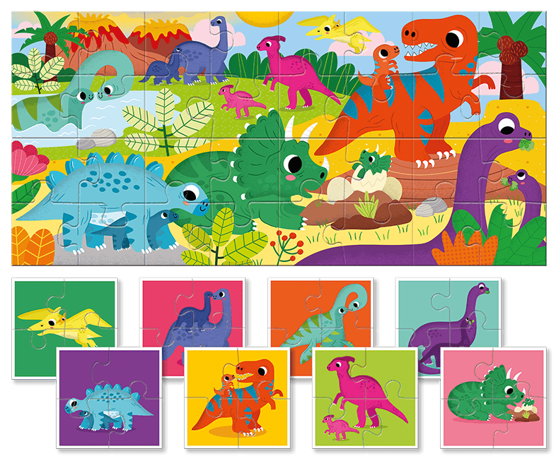 Baby Puzzle - Dinozauri, Ludattica, 2-5 ani, 32 piese [2]
