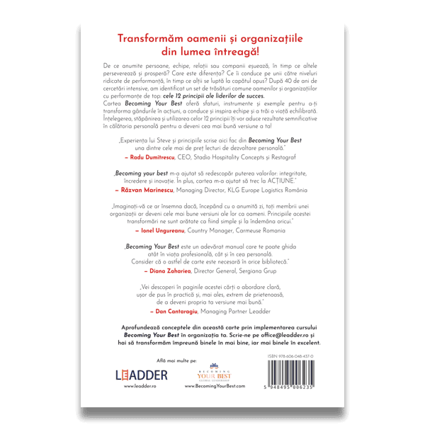 Becoming your Best – Cele 12 principii ale liderilor de succes, DPH, 12 ani + [2]