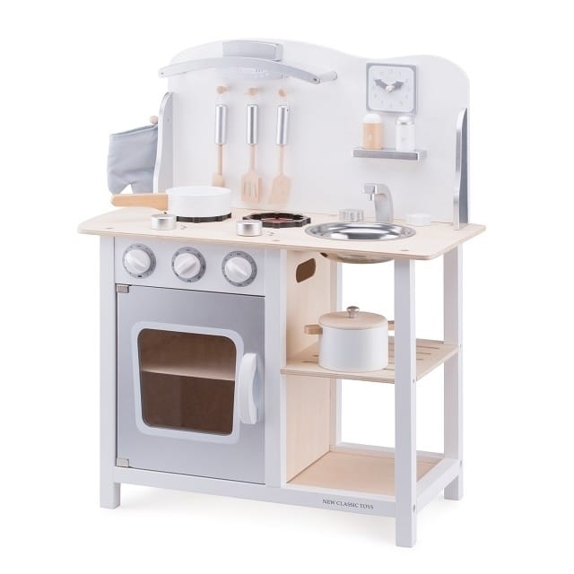 Bucatarie Bon appetit Alb/Argintiu, New Classic Toys, 2-3 ani + [1]