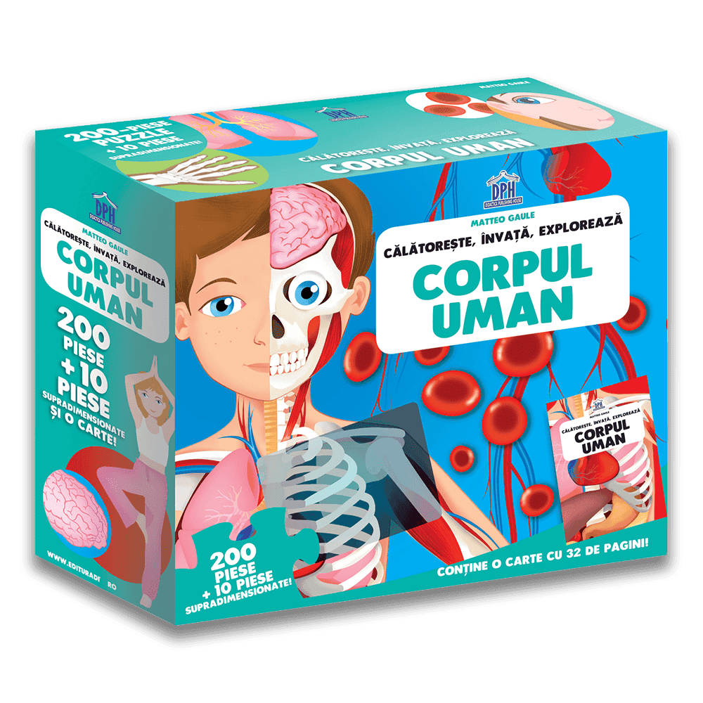 Cadouri copii - Calatoreste, Invata, Exploreaza: Corpul Uman, DPH, 2-3 ani +