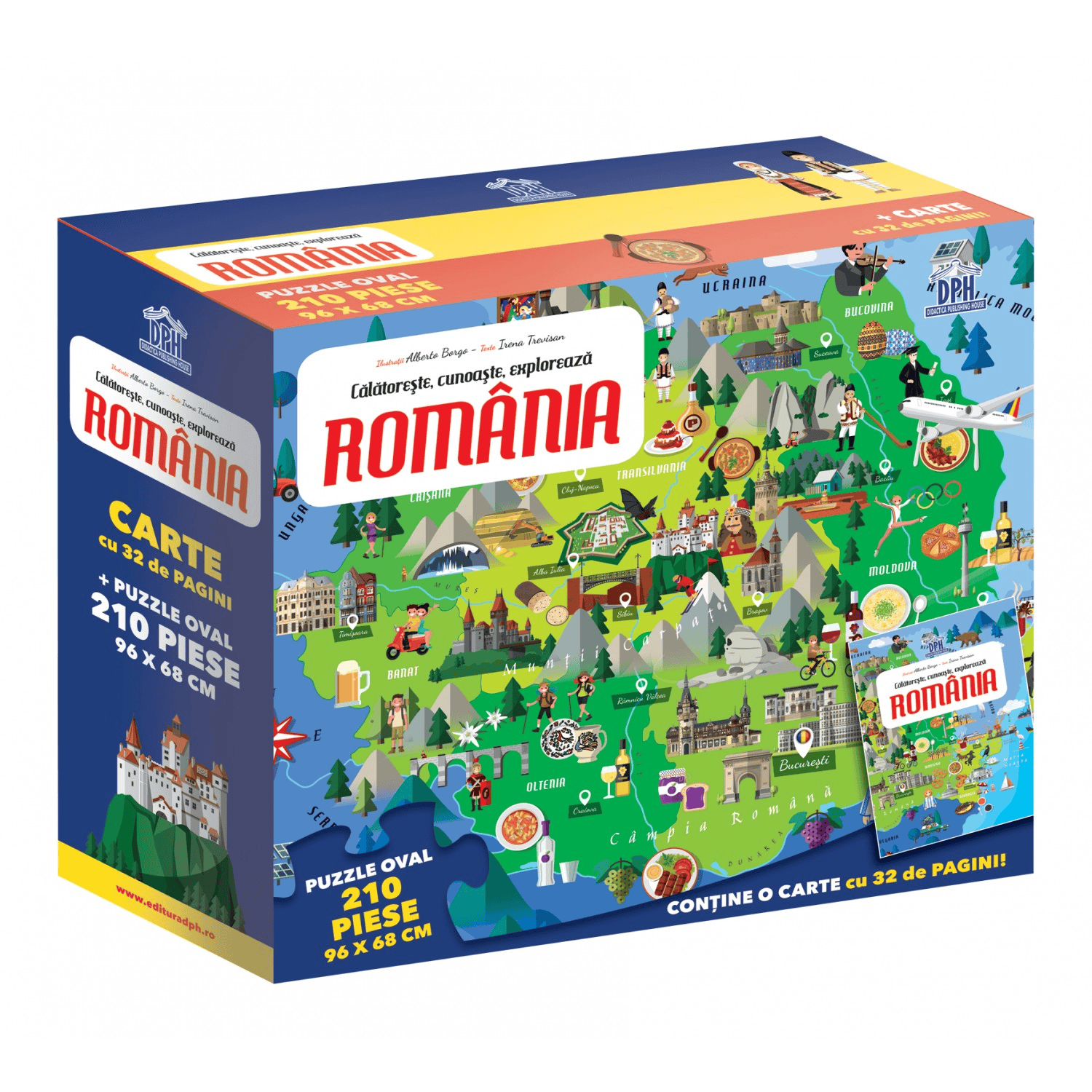 Carti educative - Calatoreste, Invata, Exploreaza: Romania, DPH, 2-3 ani +